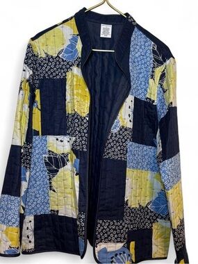 NWT Alfred Dunner Reversible Unique Patchwork Quilted Jacket